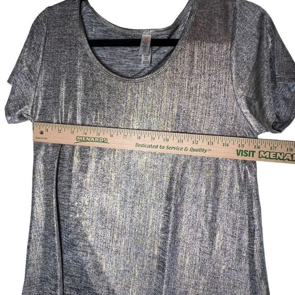 LULAROE Elegant Classic Tee XS Shimmer Tshirt - Picture 6 of 10